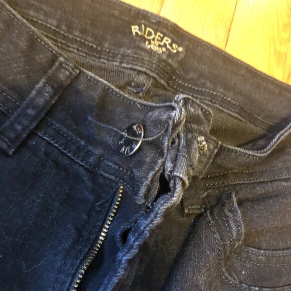 Riders by Lee Black Stretch Jeans Size 10P - Picture 2 of 6